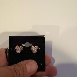Iconic Minnie Mouse stud earrings.